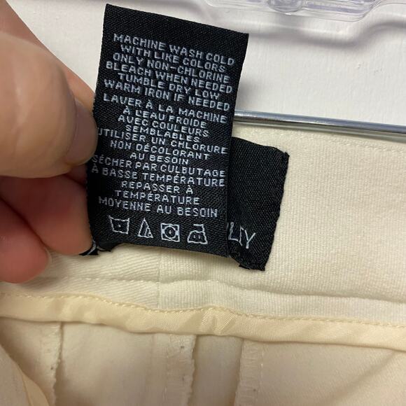 Cynthia Rowley Dress Pants Cream White Cropped Size 2 - Picture 8 of 12